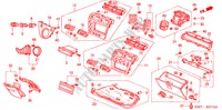 INSTRUMENTEN AFWERKING(LH)(PASSAGIERZIJKANT) voor Honda CIVIC 1.6ES 3 deuren 5-versnellings handgeschakelde versnellingsbak 2002