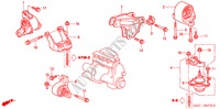 MOTOR BEVESTIGINGEN(AT) voor Honda CIVIC 1.4LS 3 deuren 4-traps automatische versnellingsbak 2001