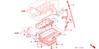 OLIEPAN/NIVEAU METER (DIESEL) voor Honda CIVIC 1.7LS 3 deuren 5-versnellings handgeschakelde versnellingsbak 2003