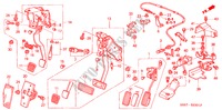 PEDAAL(RH) voor Honda CIVIC 1.4S 3 deuren 5-versnellings handgeschakelde versnellingsbak 2001