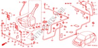 RUITESPROEIER(2) voor Honda CIVIC 1.4S 3 deuren 5-versnellings handgeschakelde versnellingsbak 2001