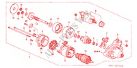 STARTMOTOR(DENSO)(TYPE R) voor Honda CIVIC TYPE R 3 deuren 6-versnellings handgeschakelde versnellingsbak 2004