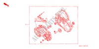 TRANSMISSIE PAKKING SET (DIESEL) voor Honda CIVIC 1.7S 3 deuren 5-versnellings handgeschakelde versnellingsbak 2004