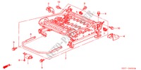 V. ZITTING COMPONENTEN (R.) voor Honda CIVIC 1.6ES 3 deuren 5-versnellings handgeschakelde versnellingsbak 2002