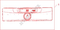 IND.CASSETTE SPELER (EXCL.BEV.SET 08B06 SEA 600) voor Honda CIVIC TYPE R 3 deuren 6-versnellings handgeschakelde versnellingsbak 2005