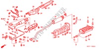 UITLAATPIJP/GELUIDDEMPER (TYPE R) voor Honda CIVIC TYPE R 3 deuren 6-versnellings handgeschakelde versnellingsbak 2005