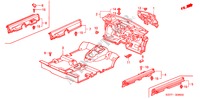 VLOERMAT voor Honda CIVIC 1.4 SPORT 3 deuren 5-versnellings handgeschakelde versnellingsbak 2005