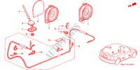 ANTENNE/LUIDSPREKER voor Honda CIVIC 1.6S 5 deuren 5-versnellings handgeschakelde versnellingsbak 2003