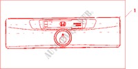 IND.CASSETTE SPELER (EXCL.BEV.SET 08B06 SEA 600) voor Honda CIVIC 1.6S 5 deuren 5-versnellings handgeschakelde versnellingsbak 2003