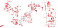 MOTOR BEVESTIGINGEN(AT) voor Honda CIVIC 1.6LS 5 deuren 4-traps automatische versnellingsbak 2002