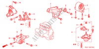 MOTOR BEVESTIGINGEN(MT) (1.4L/1.5L/1.6L/1.7L) voor Honda CIVIC 1.6S 5 deuren 5-versnellings handgeschakelde versnellingsbak 2003