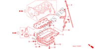 OLIEPAN/NIVEAU METER (DIESEL) voor Honda CIVIC 1.7LS 5 deuren 5-versnellings handgeschakelde versnellingsbak 2003