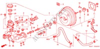 REM HOOFDCILINDER/ HOOFDSPANNING(LH) voor Honda CIVIC 1.6S 5 deuren 5-versnellings handgeschakelde versnellingsbak 2003