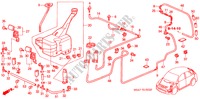 RUITESPROEIER(3) voor Honda CIVIC 1.6LS 5 deuren 4-traps automatische versnellingsbak 2003