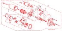 STARTMOTOR(VALEO) voor Honda CIVIC 1.6S 5 deuren 5-versnellings handgeschakelde versnellingsbak 2003