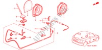 ANTENNE/LUIDSPREKER voor Honda CIVIC 1.4S 5 deuren 5-versnellings handgeschakelde versnellingsbak 2005