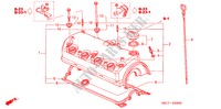 CILINDERKOP AFDEKKING(1.4L/1.5L/1.6L/1.7L) voor Honda CIVIC 1.4SE 5 deuren 4-traps automatische versnellingsbak 2005