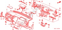 INSTRUMENTEN PANEEL(LH) voor Honda CIVIC 1.6LS 5 deuren 5-versnellings handgeschakelde versnellingsbak 2005
