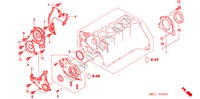 ONTSTEKING VERSNELLING HOUDER/VLIEGWIEL BEHUIZING(DIESEL) voor Honda CIVIC 1.7ES 5 deuren 5-versnellings handgeschakelde versnellingsbak 2005