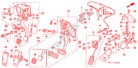 PEDAAL(RH) voor Honda CIVIC 1.4S 5 deuren 5-versnellings handgeschakelde versnellingsbak 2005