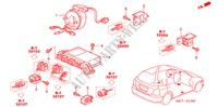 SRS EENHEID(LH) voor Honda CIVIC 1.7ES 5 deuren 5-versnellings handgeschakelde versnellingsbak 2005