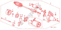 STARTMOTOR(DENSO) (2) voor Honda CIVIC 1.4S 5 deuren 5-versnellings handgeschakelde versnellingsbak 2005