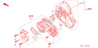 TRANSMISSIE OPHANGING (DIESEL) voor Honda CIVIC 1.7LS 5 deuren 5-versnellings handgeschakelde versnellingsbak 2005