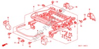 V. ZITTING COMPONENTEN(L.)(2) voor Honda CIVIC 1.6S 5 deuren 4-traps automatische versnellingsbak 2005