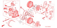 AIRCONDITIONER (COMPRESSOR) (1.7L) voor Honda STREAM 1.7ES 5 deuren 5-versnellings handgeschakelde versnellingsbak 2003