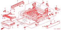 V. ZITTING COMPONENTEN (R.)(1) voor Honda STREAM 2.0SI 5 deuren 5-traps automatische versnellingsbak 2003