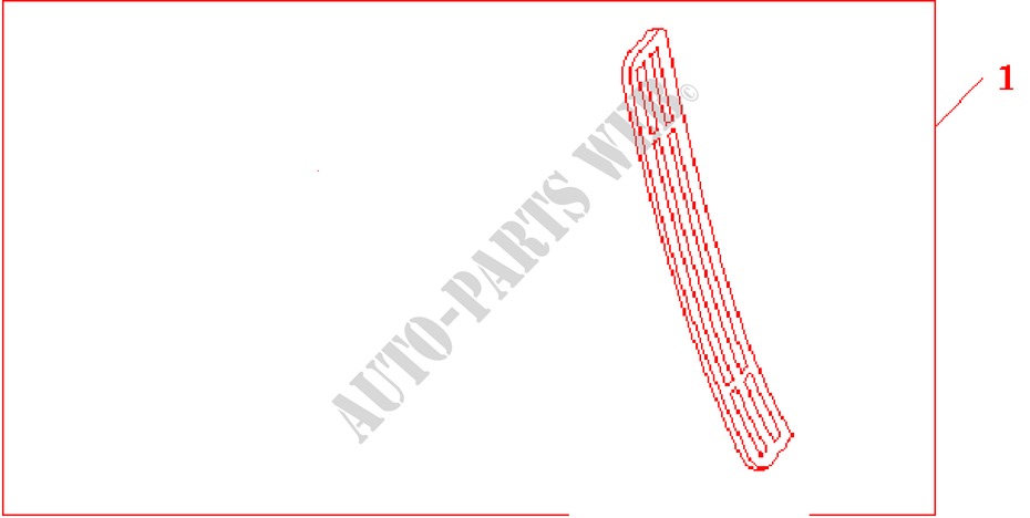 ACHTERBUMPER BESCHERMING voor Honda STREAM 1.7ES 5 deuren 5-versnellings handgeschakelde versnellingsbak 2001