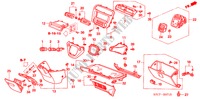 INSTRUMENTEN AFWERKING(LH)(PASSAGIERZIJKANT) voor Honda STREAM ES 5 deuren 5-versnellings handgeschakelde versnellingsbak 2005