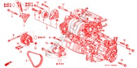 MOTOR BEVESTIGING BEUGEL (2.0L) voor Honda STREAM 2.0 LS 5 deuren 5-traps automatische versnellingsbak 2005