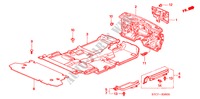 VLOERMAT voor Honda STREAM 2.0 LS 5 deuren 5-traps automatische versnellingsbak 2005