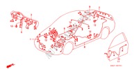 BEDRADINGSBUNDEL(RH) voor Honda ACCORD COUPE 2.0IES 2 deuren 5-versnellings handgeschakelde versnellingsbak 1998