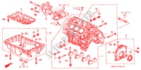 CILINDERBLOK/OLIEPAN (V6) voor Honda ACCORD COUPE 3.0IV6 2 deuren 4-traps automatische versnellingsbak 2000