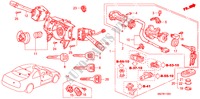 COMBINATIESCHAKELAAR(LH) voor Honda ACCORD COUPE 3.0IV6 2 deuren 4-traps automatische versnellingsbak 2001