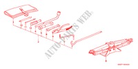 GEREEDSCHAP/KRIK voor Honda ACCORD COUPE 3.0IV6 2 deuren 4-traps automatische versnellingsbak 2000