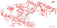 INSTRUMENTEN PANEEL(RH) voor Honda ACCORD COUPE 2.0IES 2 deuren 4-traps automatische versnellingsbak 2000