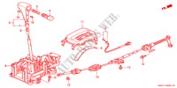 KEUZEHENDEL(RH) voor Honda ACCORD COUPE 3.0IV6 2 deuren 4-traps automatische versnellingsbak 1998