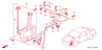 RUITESPROEIER(1) voor Honda ACCORD COUPE 2.0ILS 2 deuren 4-traps automatische versnellingsbak 1998
