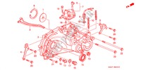 TRANSMISSIE BEHUIZING voor Honda ACCORD COUPE 2.0IES 2 deuren 5-versnellings handgeschakelde versnellingsbak 1998