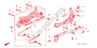 V. ZITTING COMPONENTEN (L.)(1) voor Honda ACCORD COUPE 2.0IES 2 deuren 4-traps automatische versnellingsbak 2000