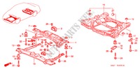 ACHTER BALK/KRUIS BALK voor Honda ACCORD VTI-N 4 deuren 4-traps automatische versnellingsbak 2002