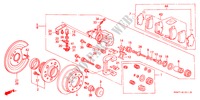 ACHTER REM(SCHIJF) (V6) voor Honda ACCORD 3.0V6 4 deuren 4-traps automatische versnellingsbak 2000