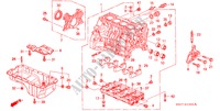 CILINDERBLOK/OLIEPAN (L4) voor Honda ACCORD 2.3VTI 4 deuren 4-traps automatische versnellingsbak 2001