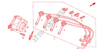 HOOG SPANNINGSSNOER/ PLUG(L4) voor Honda ACCORD EX 4 deuren 5-versnellings handgeschakelde versnellingsbak 2002