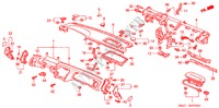 INSTRUMENTEN PANEEL(LH) voor Honda ACCORD VTI-N 4 deuren 5-versnellings handgeschakelde versnellingsbak 2002