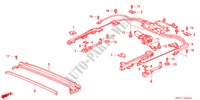 SCHUIFDAK KOMPONENTEN voor Honda ACCORD 2.3VTI 4 deuren 4-traps automatische versnellingsbak 2002