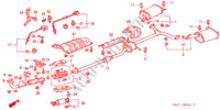 UITLAATPIJP(V6) voor Honda ACCORD 3.0V6 4 deuren 4-traps automatische versnellingsbak 2000